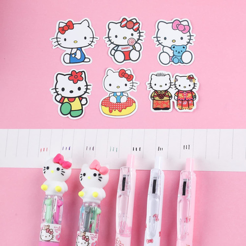 Hello Kitty Cute Figure 4 In 1 Color Retractable 0.5mm Ballp