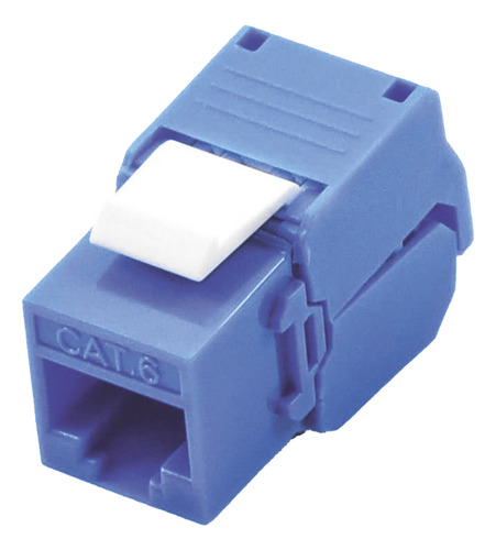 3 Módulos Linkedpro Jack Keystone Cat6 Azul Lp-kj-610-ttbu