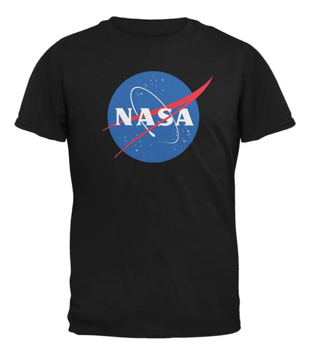 Camiseta Negra Para Adultos Con Logotipo De La Nasa, Talla 5