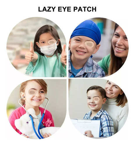Pa 60 Parches De Ojos Adhesivos Transpirables For Niños
