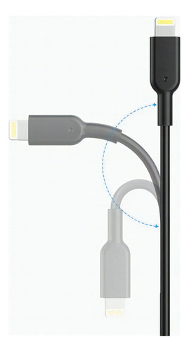 Cabo Lightning Anker Powerline || 1,8 Metros - Preto Preto