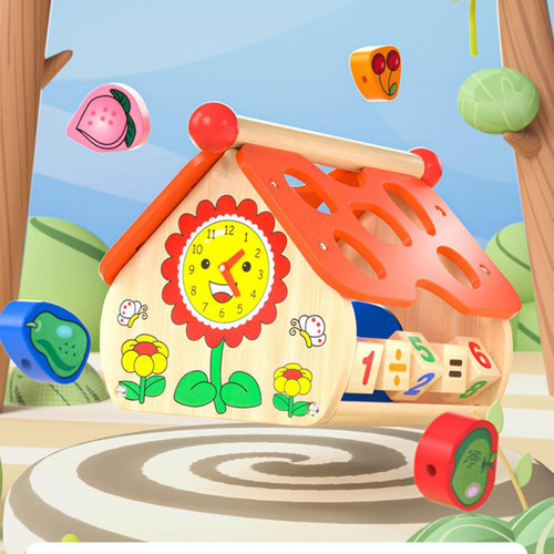 Cubo De Actividades De Madera Juguetes Preescolares