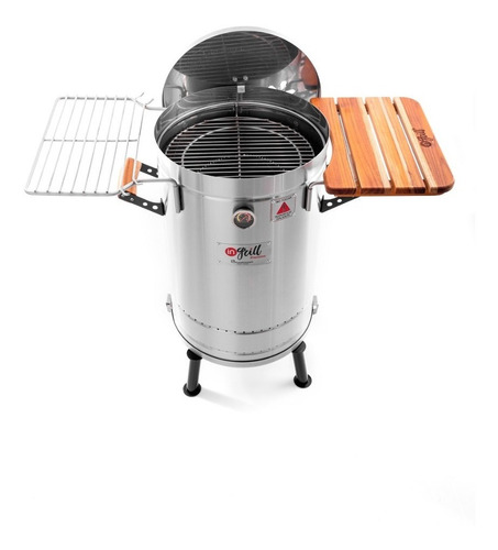 Ahumador Y Asador De Barril Mediano Premium