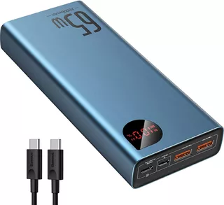 Cargador D/batería Portátil, 20000 Mah, Usb C, Pd3.0; Baseus