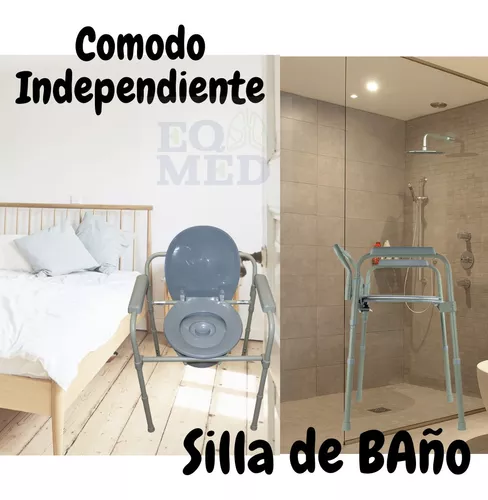 Silla Comodo 3 En 1  Silla Para Baño Con Inodoro Plegable