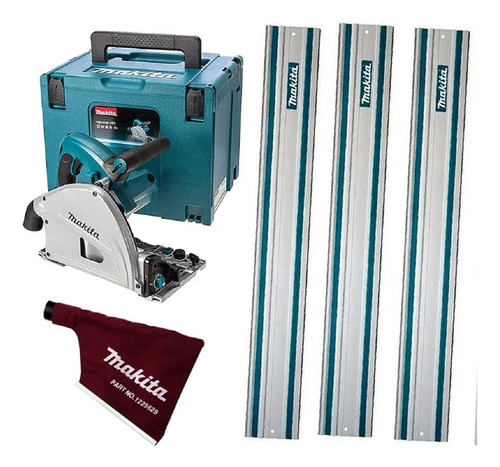 Kit Serra Circular Sp6000j Makita 165mm+ Maleta+ Coletor 110v