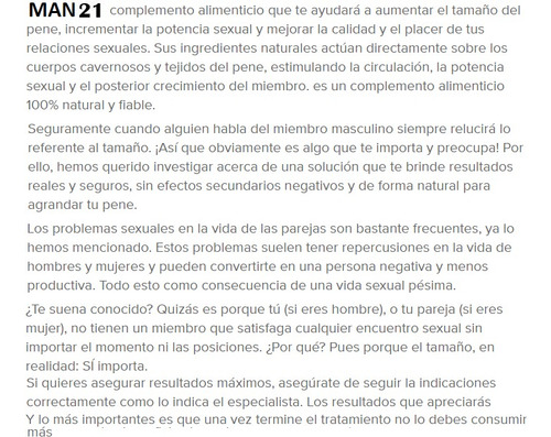 Man 21 Extra