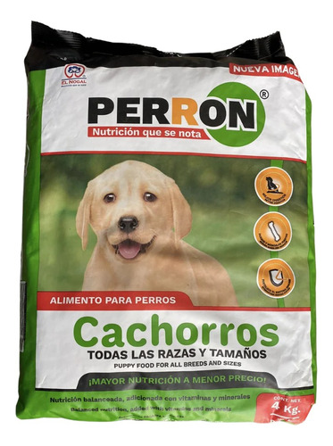 Alimento Perron Cachorro Croquetas Bolsa 4 Kg 28% Proteína