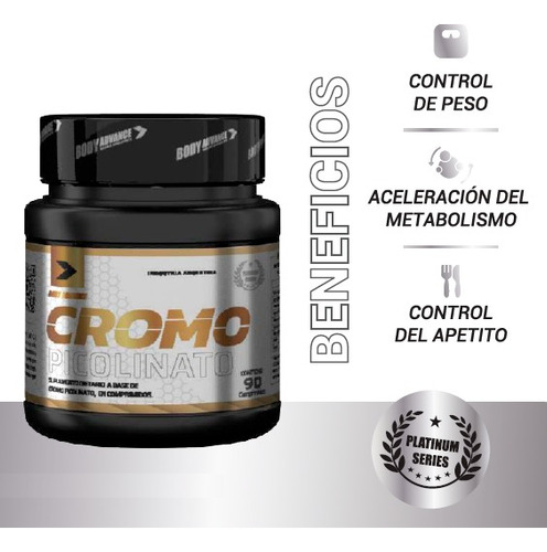 Imagen 3 de 7 de Picolinato De Cromo Body Advance