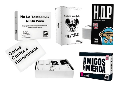 Pack Juegos De Cartas Pdf Imprimible Para Amigos Y Previas