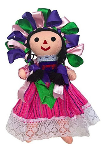 Muneca De Trapo Tradicional Hecha A Mano Mexicana 7 Pulgada