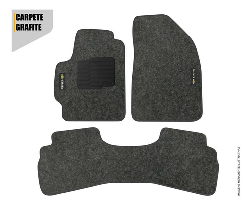 Imagem 2 de 4 de Tapete Chevrolet Onix Plus 2020/2021 Carpete Tras. Duplo