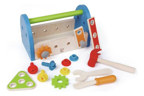 Caja De Herramientas Hape Incluye Tornillos Tuercas Infantil