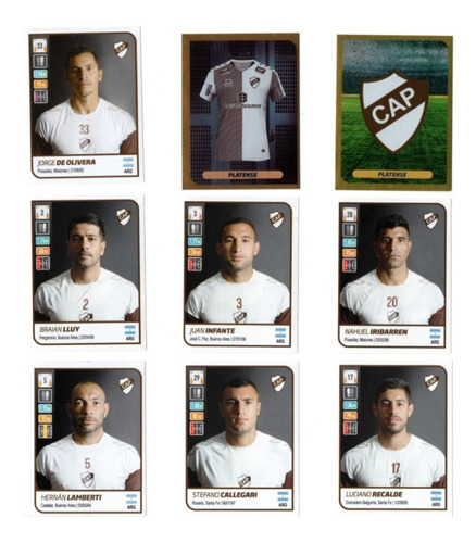 Figuritas Futbol Argentino 2021 Platense Completo