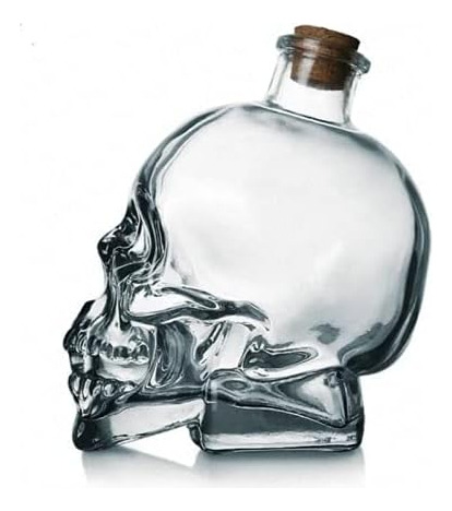 Decantador De Calavera, Botella De Calavera 3d De Cristal Si