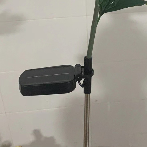 Lámpara Solar Con Enchufe De Tierra Con Forma De Peonía, Ip6