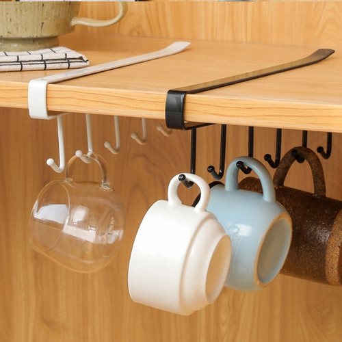 Imagen 6 de 8 de Organizador Porta Tazas Para Colgar En Estante