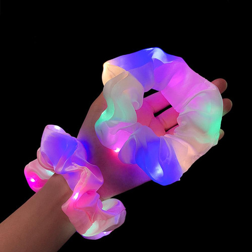 Diademas Elásticas Led Para Mujer, 6 Unidades, Brillantes