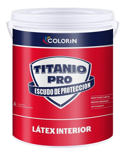 Titanio Latex Interior Antihongos 10 Lts. Colorin - Iacono