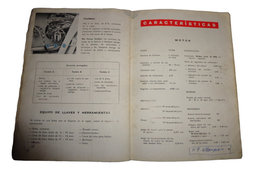 Fiat 500 Tipo 110 1957 Manual De Empleo Y Cuidados (Usado)