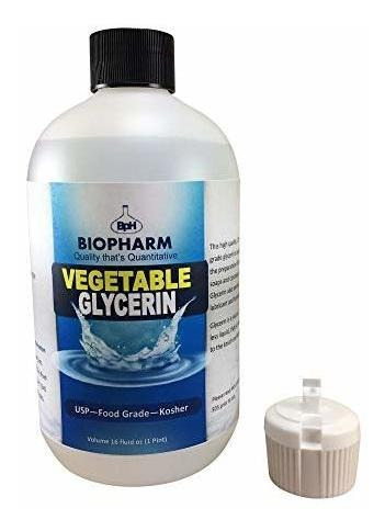 Glicerina Vegetal Usp, Food Grade, Kosher (500 Ml)