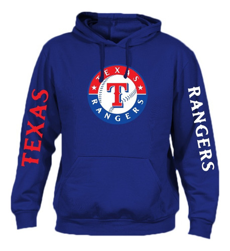 Sudadera Modelo Mlb Texas Rangers Estampado En Vinil