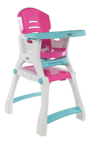 Silla Alta Prinsel Caddy 2 En 1 Rosa