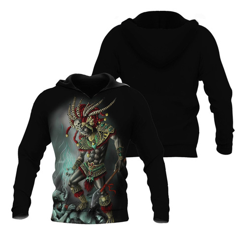 Sudadera Con Capucha Aztec Warrior Art 156h Regalo Sudadera