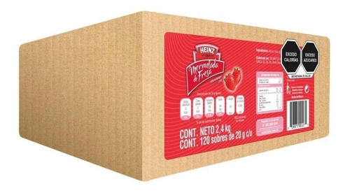 Mermelada De Fresa Heinz 120 Blisters De 20g C/u (2.4 Kg)