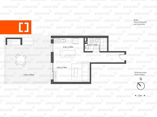 Venta De Apartamento Obra Construcción Monoambiente En Pocitos, Marina 26 Iii Unidad 104