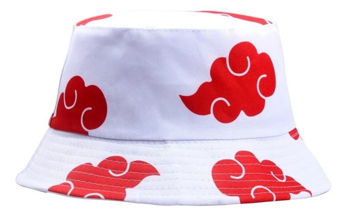 Sombrero Pescador Gorro Blanco Akatsuki Naruto