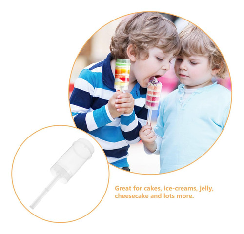 Doitool 50pcs Push Push Push Recipientes Con Tapa Pastel Pap