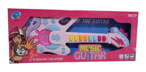 Guitarra Juguete Para Niños Y Niñas Musical Luz Y Sonido