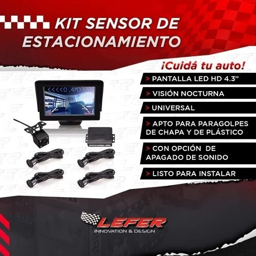 Imagen 3 de 8 de Sensor De Estacionamiento Con Cámara Trasera Y Pantalla