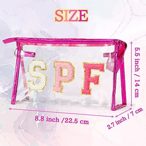 Neceser Cosmético Preppy Patch Spf Varsity Letter Aesthe