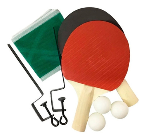 Set Juego Ping Pong 2 Paletas + 3 Pelotas + Red Excelente !!