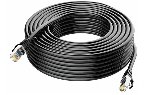 Cable Negro 30 Mts Categoría Cat6 Utp Rj45 Ethernet Internet