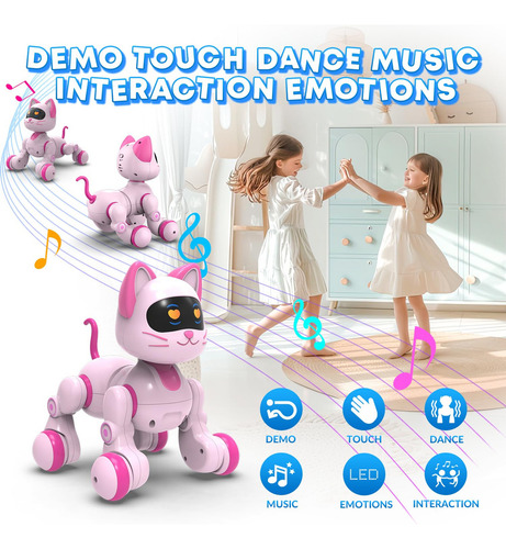Robot Interactivo Programable Para Niños Robo Gato Rc