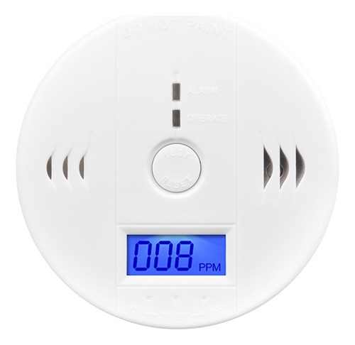 Alarma De Gas Detector Co Con Pantalla Lcd Y Función De Memo