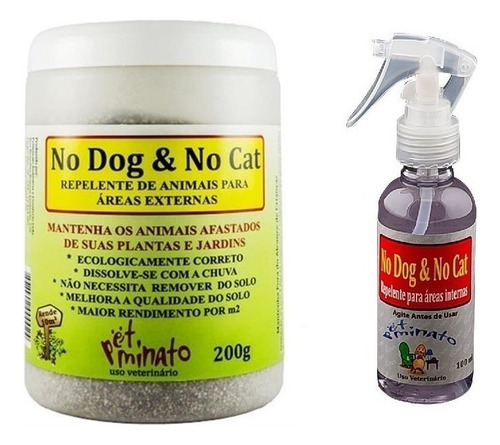 Kit 02 Repelente No Cat Dog Petminato Afasta Cães E Gatos 