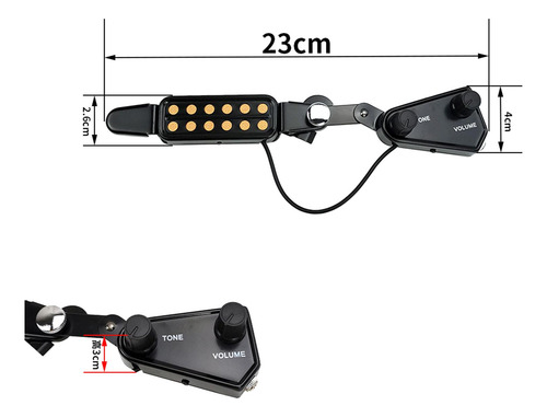 Control De Volumen Del Transductor De Pastilla De Guitarra