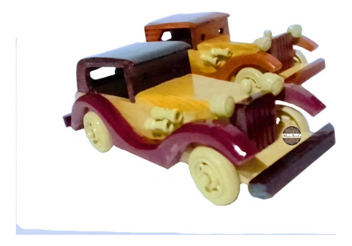 Figura Decorativa De Colección Carro En Madera (x1 Unid)