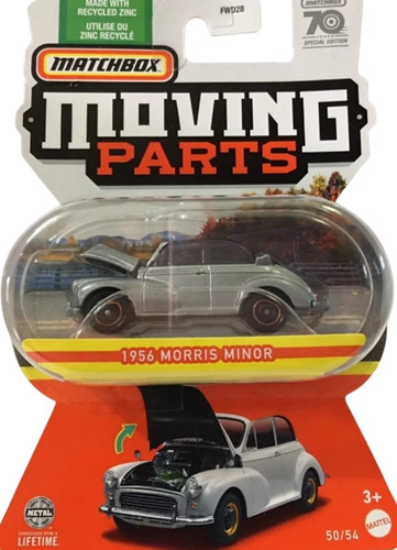 Matchbox Moving Parts 1956 Morris Minor 1:64 Nuevo Y Sellado