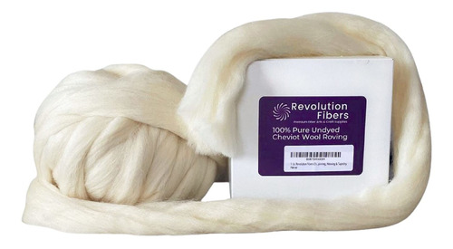 Revolution Fibers Cheviot Lana Roving Top 1 Lb (16 Onzas) Pa