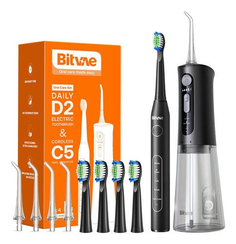 Bitvae Water Flosser And Electric Toothbrush Combo - Hilo  I
