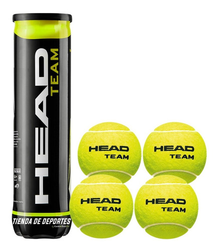 Tubo Head Championship X4 Balls Pelotas Tenis All Court