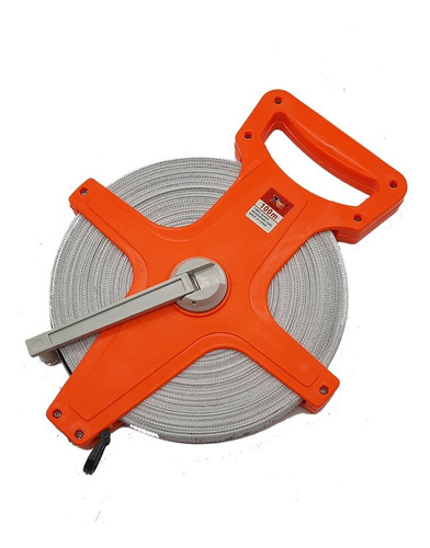 Imagen 1 de 10 de Cinta Métrica Botao Fibra De Vidrio 100mts / 330ft Medición