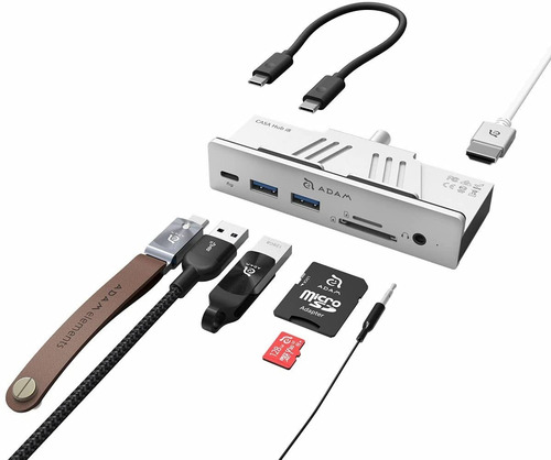 Imagen 3 de 5 de Adam Elements Casa I8 Hub Usb-c 8 En 1 Para Mac Phone Store