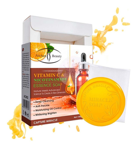 Jabón Vitamina C & Nicotinamida Anti Acné Humectante