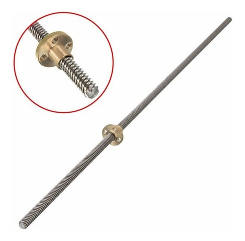 Varilla Rosca Husillo Con Tornillo Prusa Reprap 8mm 400mm